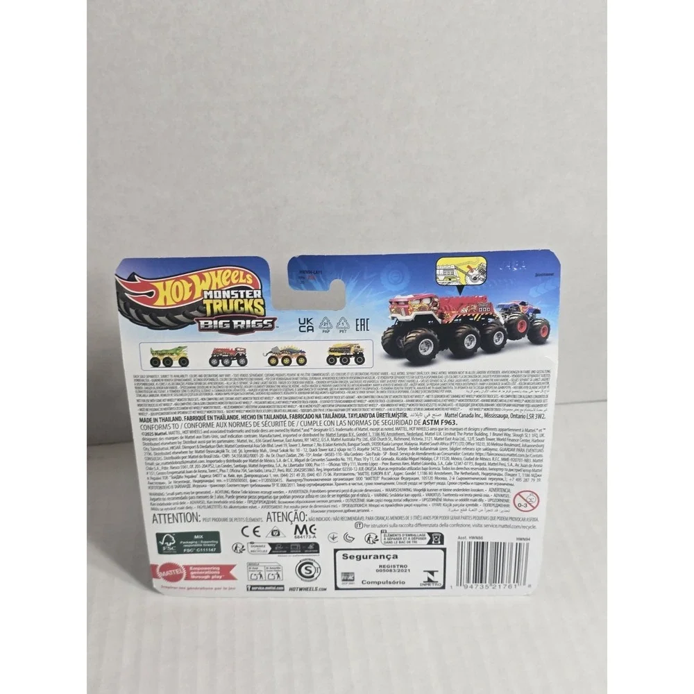 NEW 2026 Hot Wheels Bone Shaker Big Rig Monster Truck 1:64‎ scale diecast